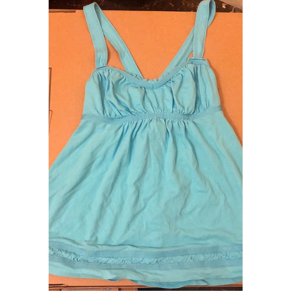 Abercrombie & Fitch sleeveless top Turquoise med